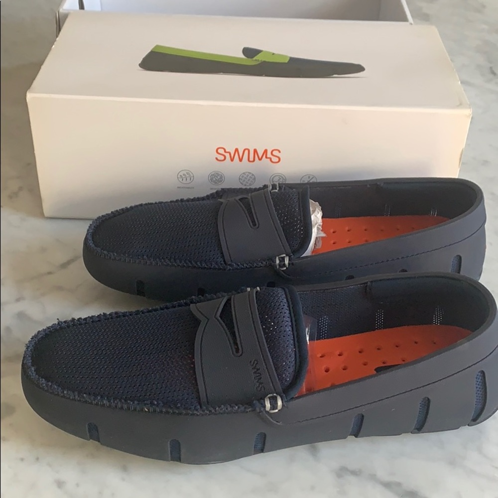 Mens Swims navy loafers